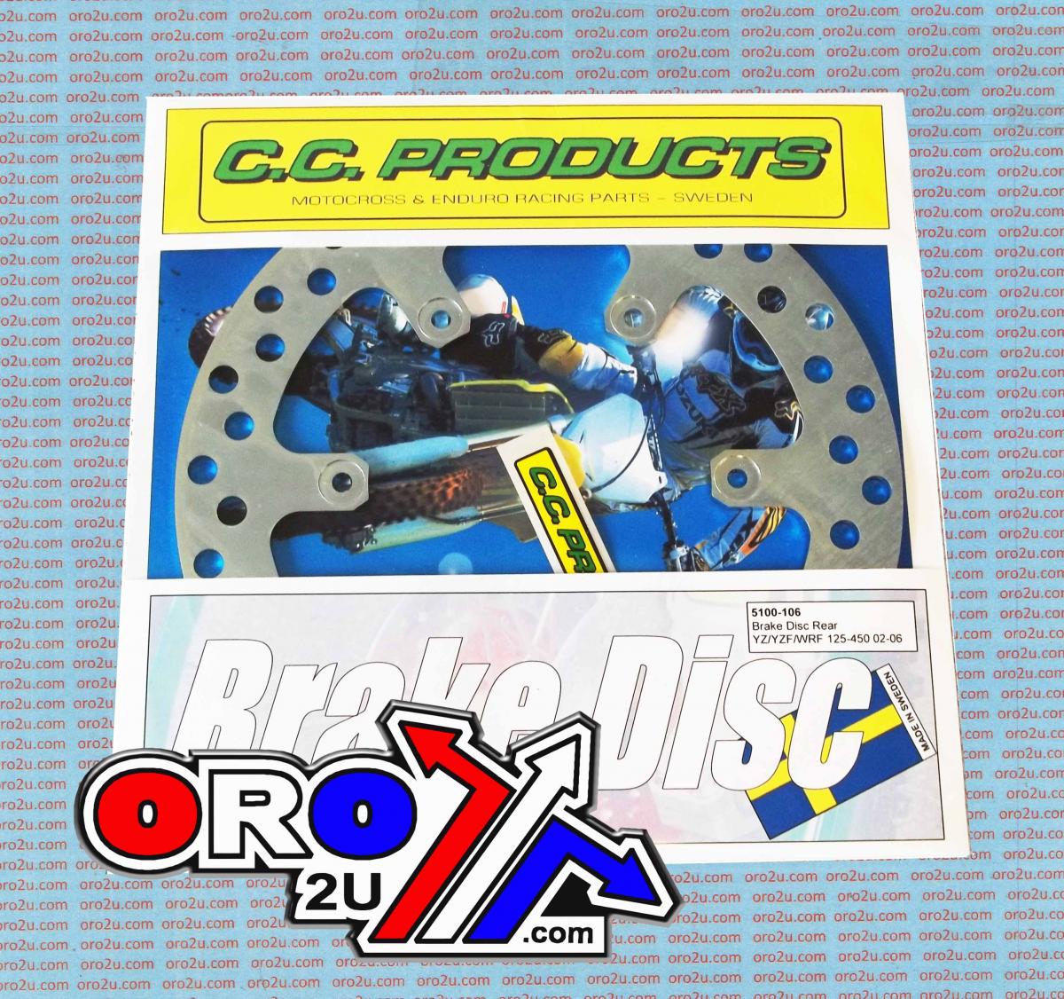 DISC BRAKE REAR YAMAHA YZ125/250 02-22, YZ250F 02-20, WR250F 02-23