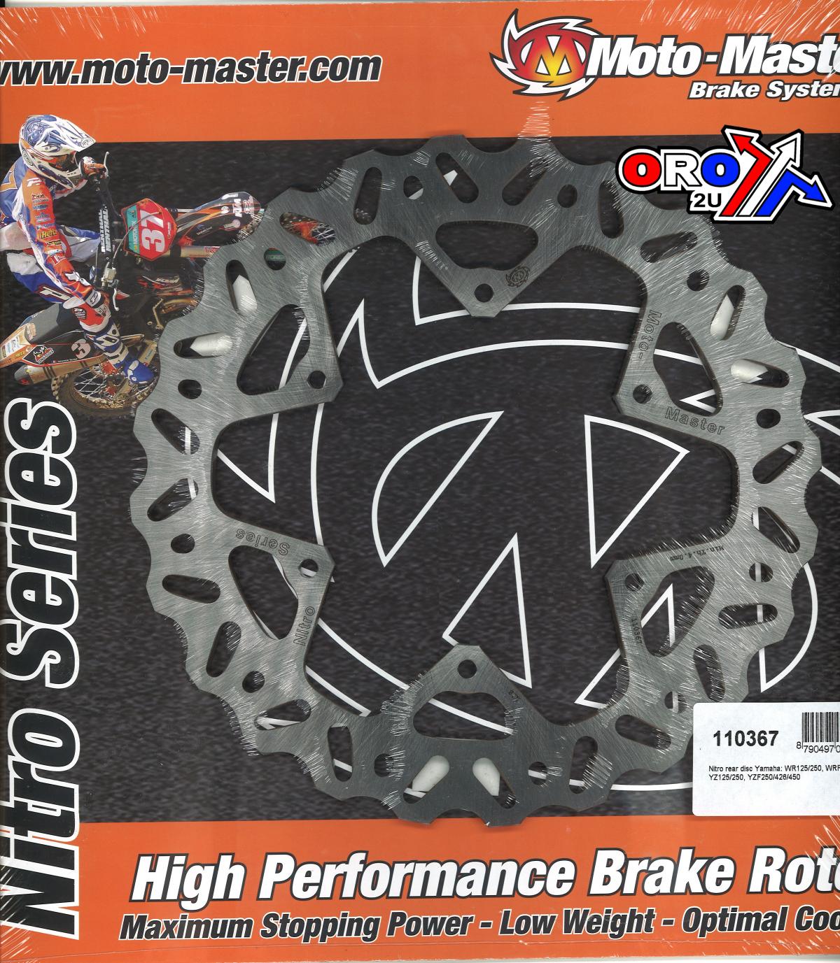 DISC BRAKE REAR YAMAHA YZ125/250 02-22, YZ250F 02-20, WR250F 02-23 MOTO-MASTER