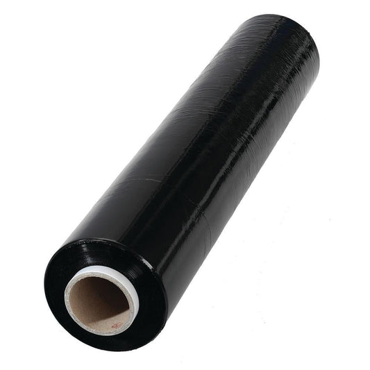 BLACK WRAP 400mm X 300m, PALLET/ PARCEL WRAP