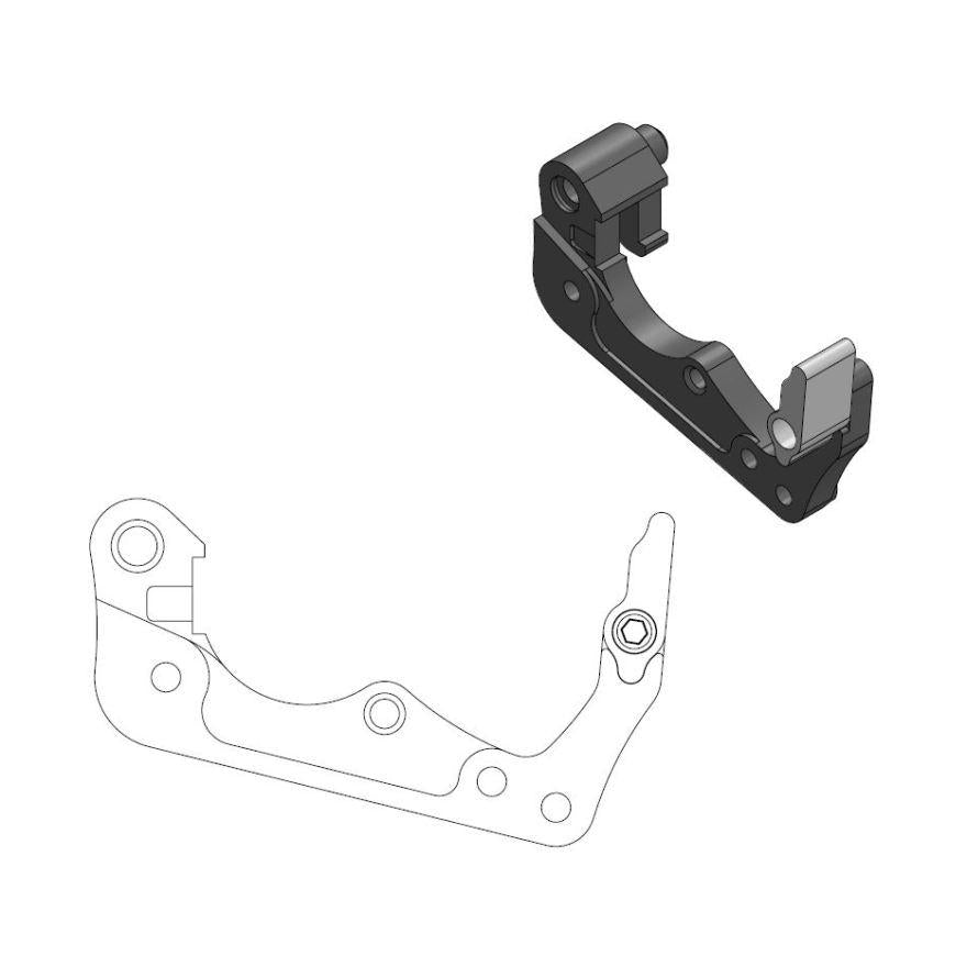 BRACKET FOR O/S DISC 260mm KTM FRONT, MOTO-MASTER 211063