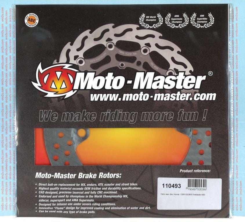 DISC BRAKE REAR, MOTO-MASTER 110493 HONDA CBR1000RR 04-16, CBR600RR 02-15
