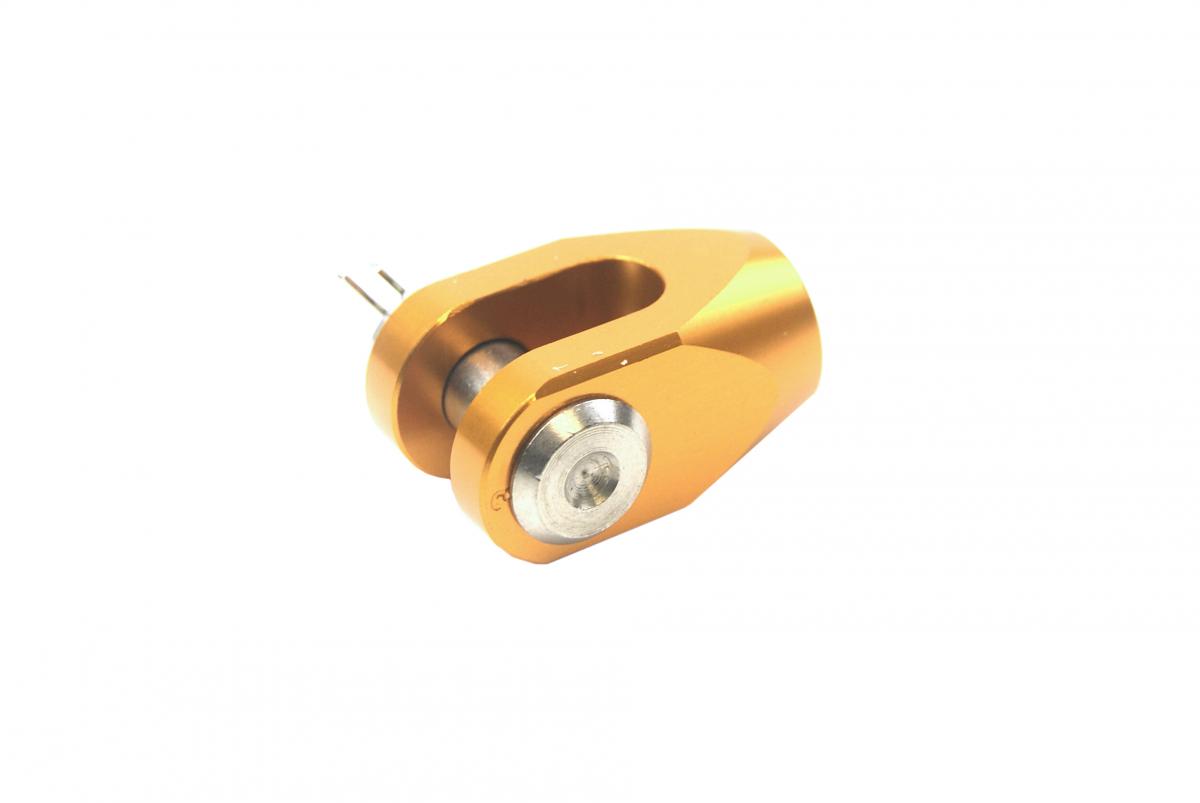 BRAKE CLEVIS REAR GOLD YZ125/250 03-12 YZF250/450 03-12, CNC ALLOY