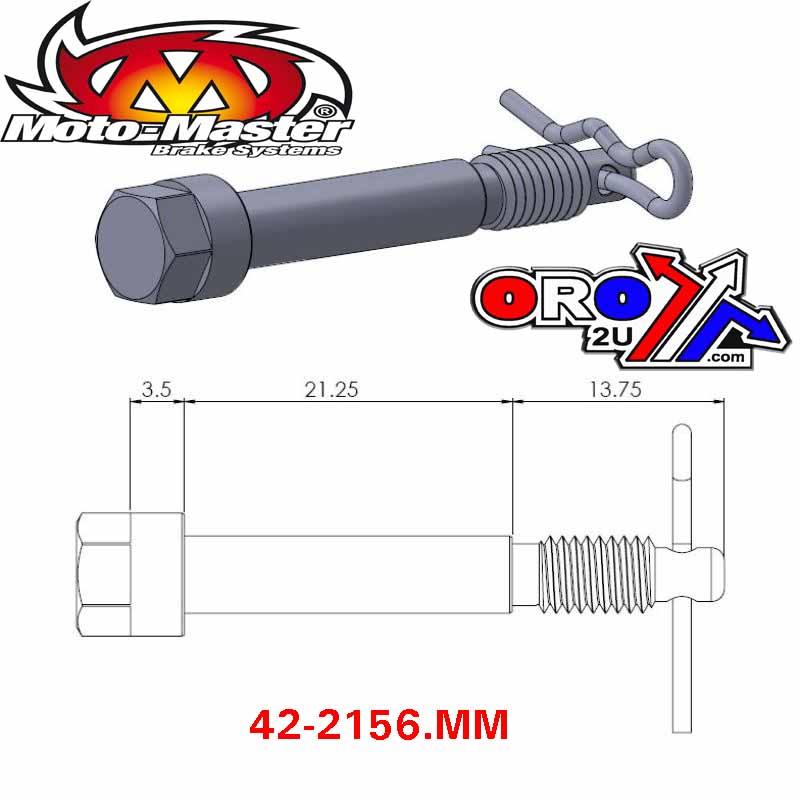 BRAKE PAD PIN FRONT KTM, SX65 02-22, SX85 03>, SX105 06-11