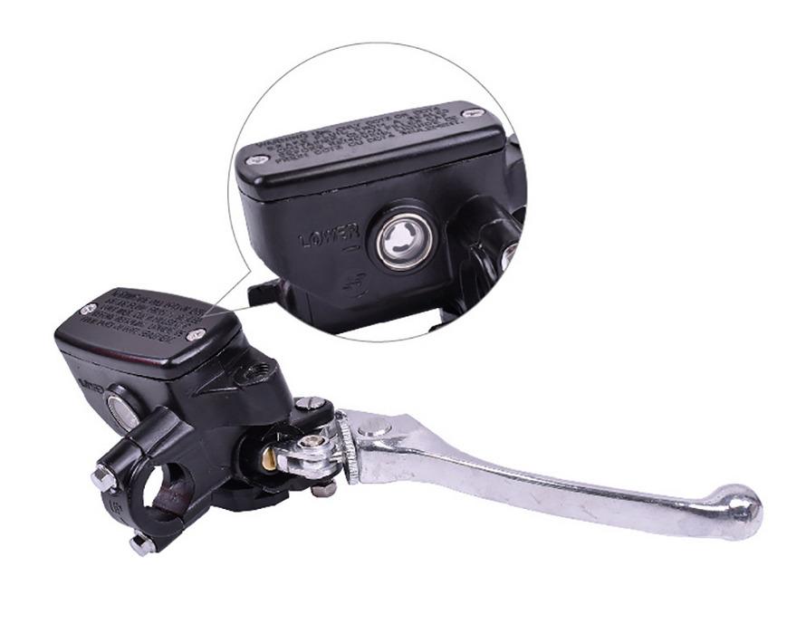 FRONT BRAKE MASTER CYLINDER BLACK, ADJUSTABLE LEVER. 7/8 Handlebar