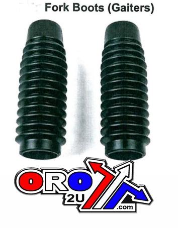 BLACK FORK GAITERS 185mm, 51611-300-000 HONDA CB450-750 70-76, KS16-3013