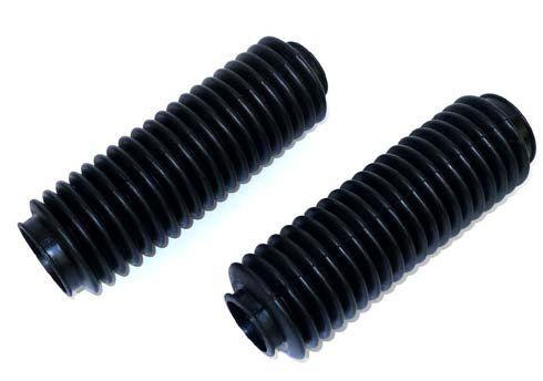260mm FORK BOOT SET BLACK NORTON COMMANDO TYPE.