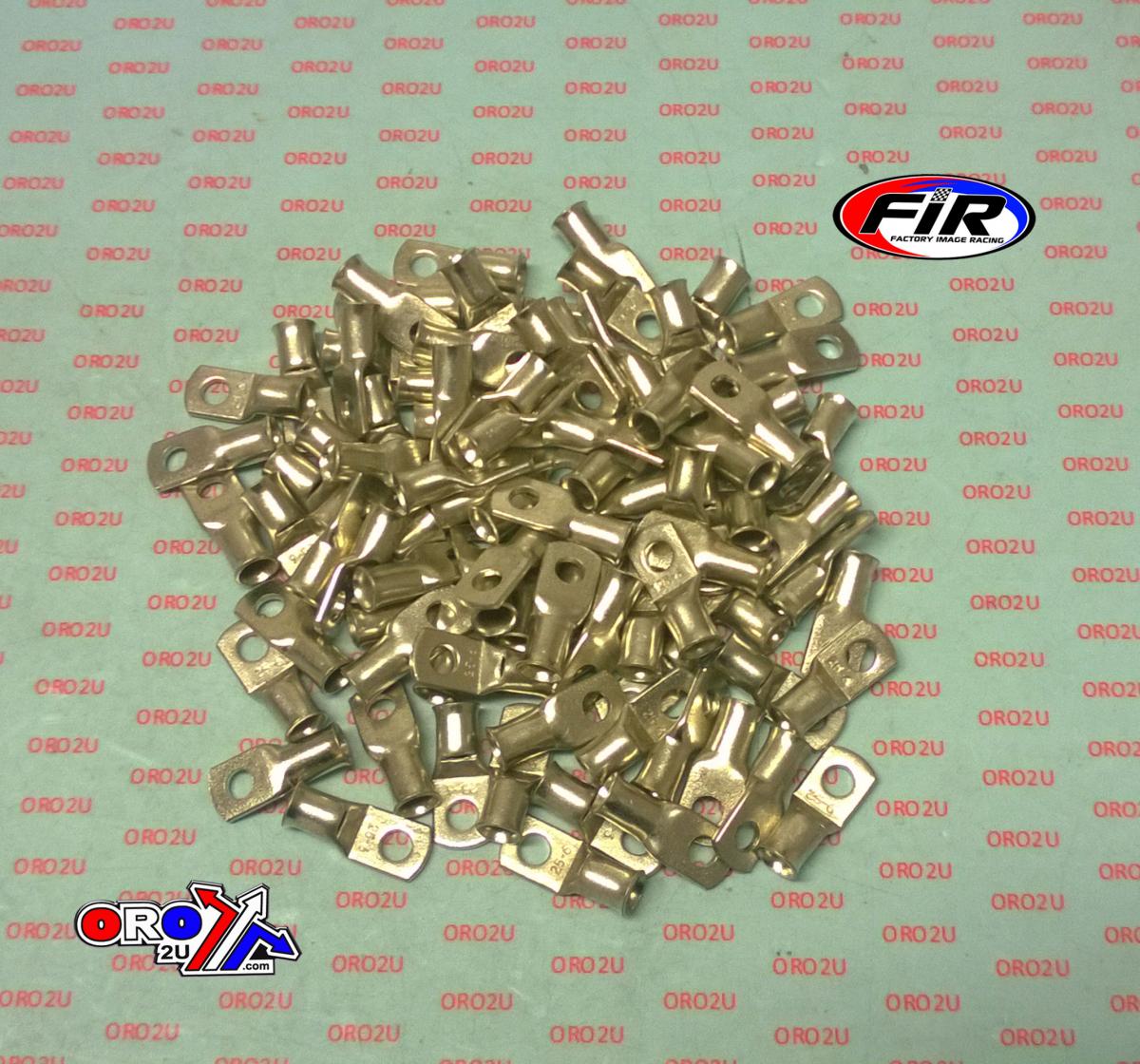 6MM PACK OF 100 ELECTRICAL TERMINALS, COPPER TUBE TERM 25mm