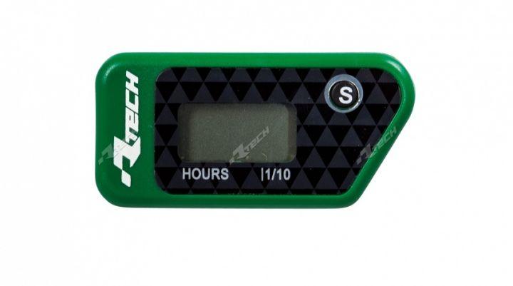 WIRELESS HOUR METER (GREEN), RACETECH R-HOURMT002VE, R-HOURMT002VE