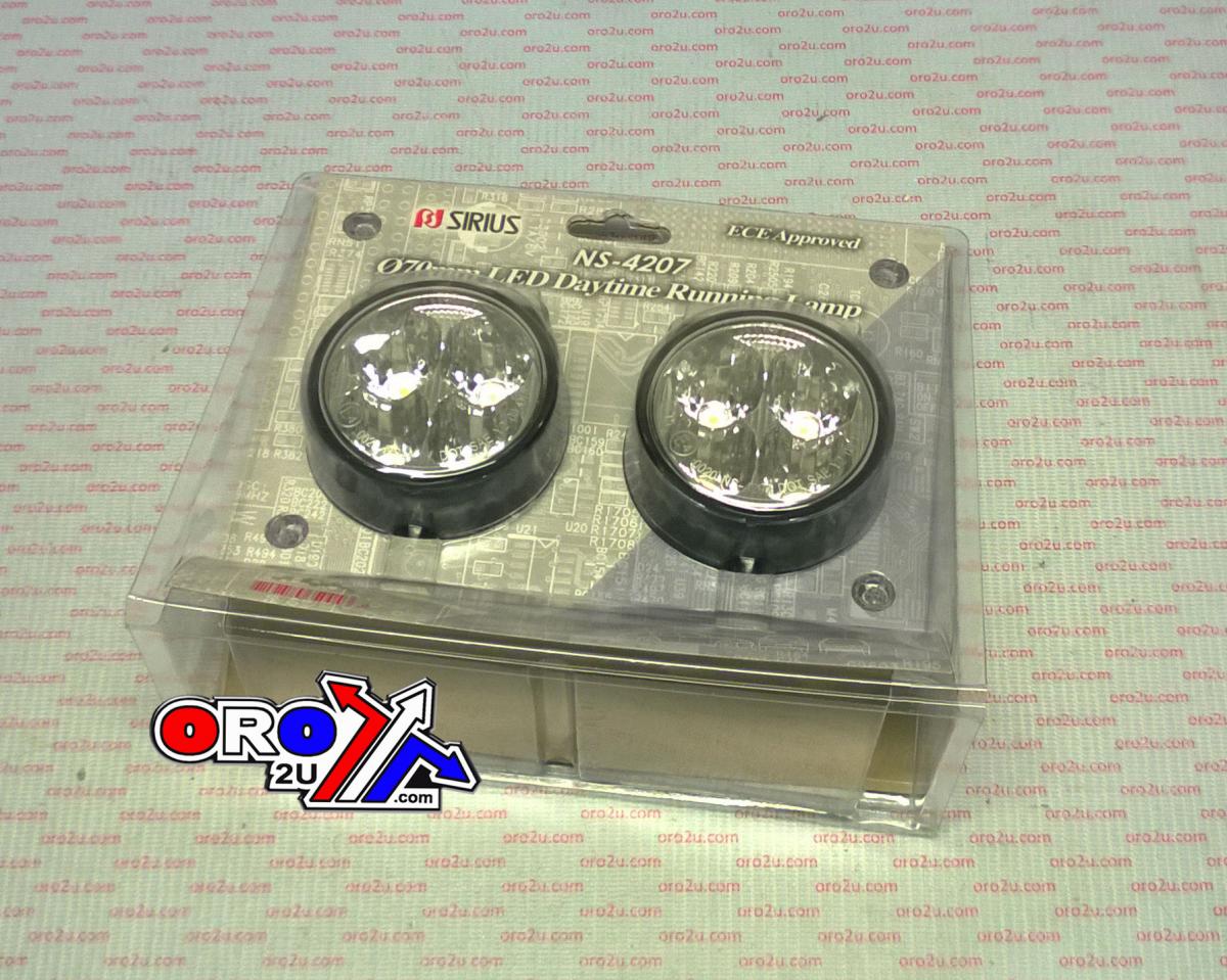 SPOT LIGHT / PAIR 70mm 4 LED, suitable for a 12V and 24V vehicle