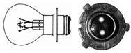 HEADLIGHT BULB 12V 35/35W 3-TAG