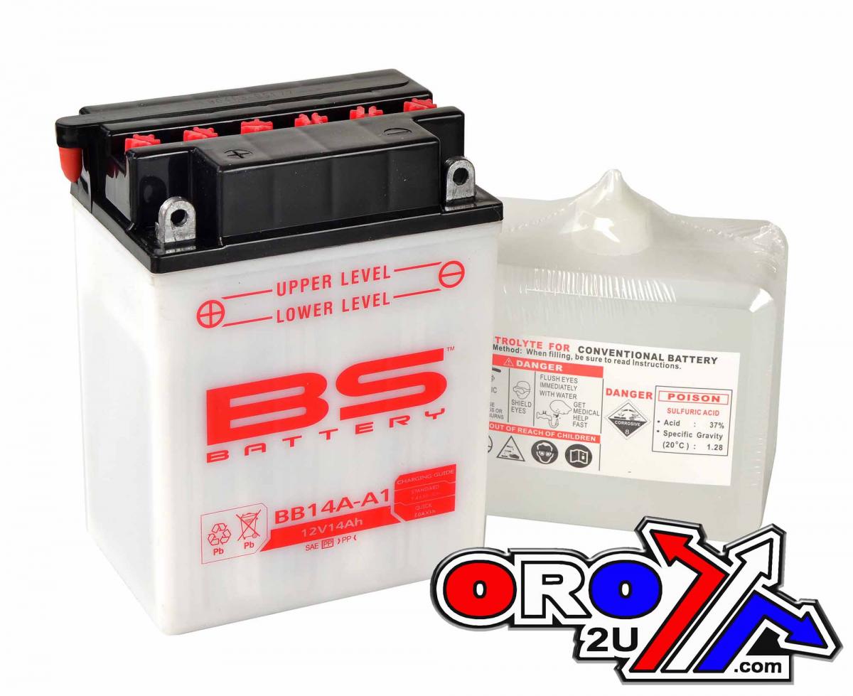 BATTERY YB14A-A1 12V 14Ah. BS, BB14A-A1, BS-BB14A-A1