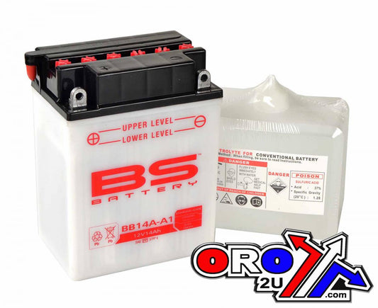 BATTERY YB14A-A1 12V 14Ah. BS, BB14A-A1, BS-BB14A-A1