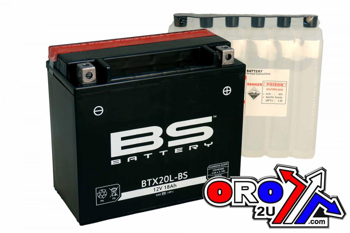BATTERY YTX20L-BS 12V, BS Maintenance Free BTX20L-BS, BS-BTX20L-BS