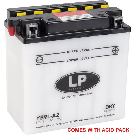 BATTERY LB9L-A2 12V 9Ah. YB9L-A2, LB9L-A2
