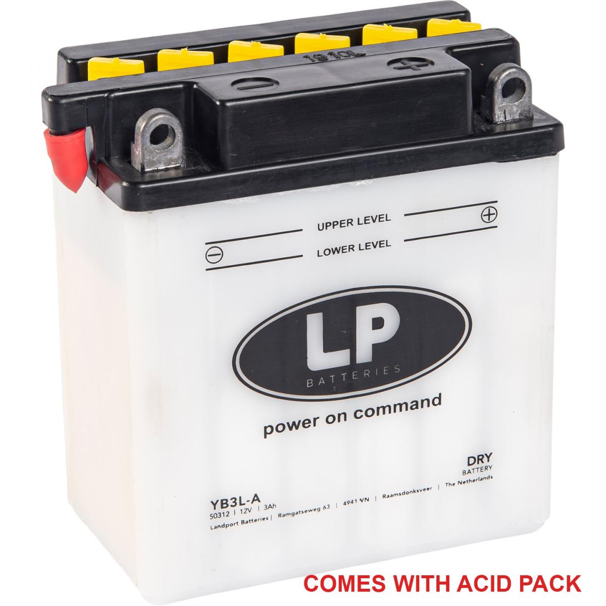 BATTERY YB3L-A 12V 3Ah. YB3L-A