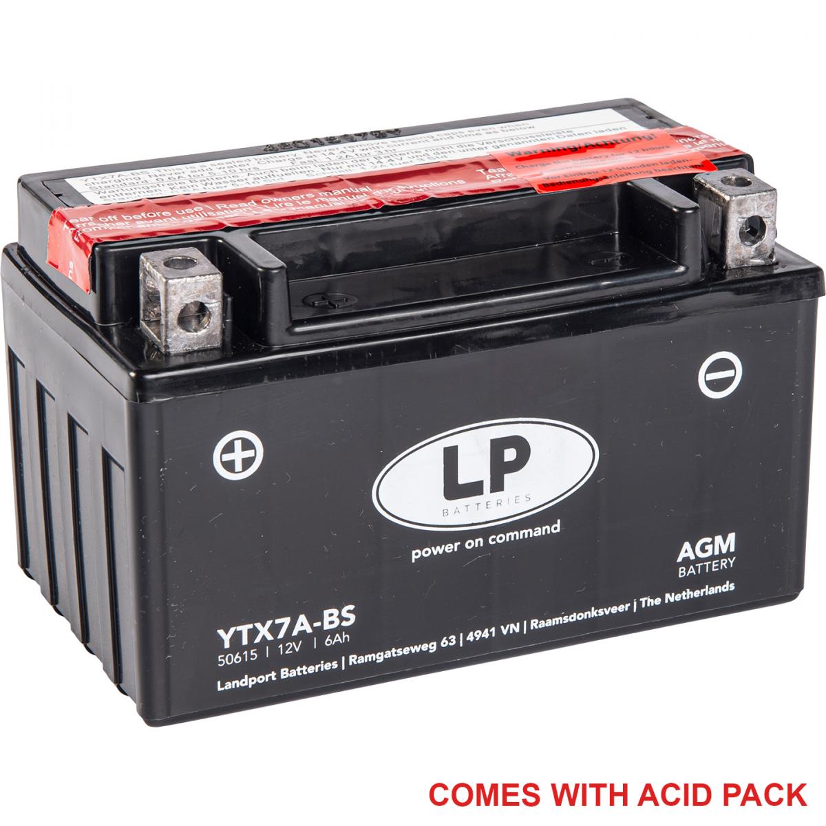 BATTERY LTX7A-BS Maintenance Free, MB YTX7A-BS, MA LTX7A-BS