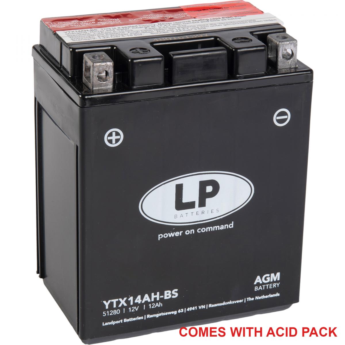 BATTERY LTX14AH-BS 12V 12AH, Maintenance Free, MA LTX14AH-BS