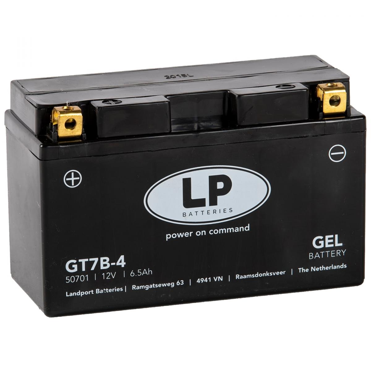 BATTERY LT7B-4 12V 6.5Ah GEL, LT7B-4, GT7B-4, (SAME AS YT7B-BS)