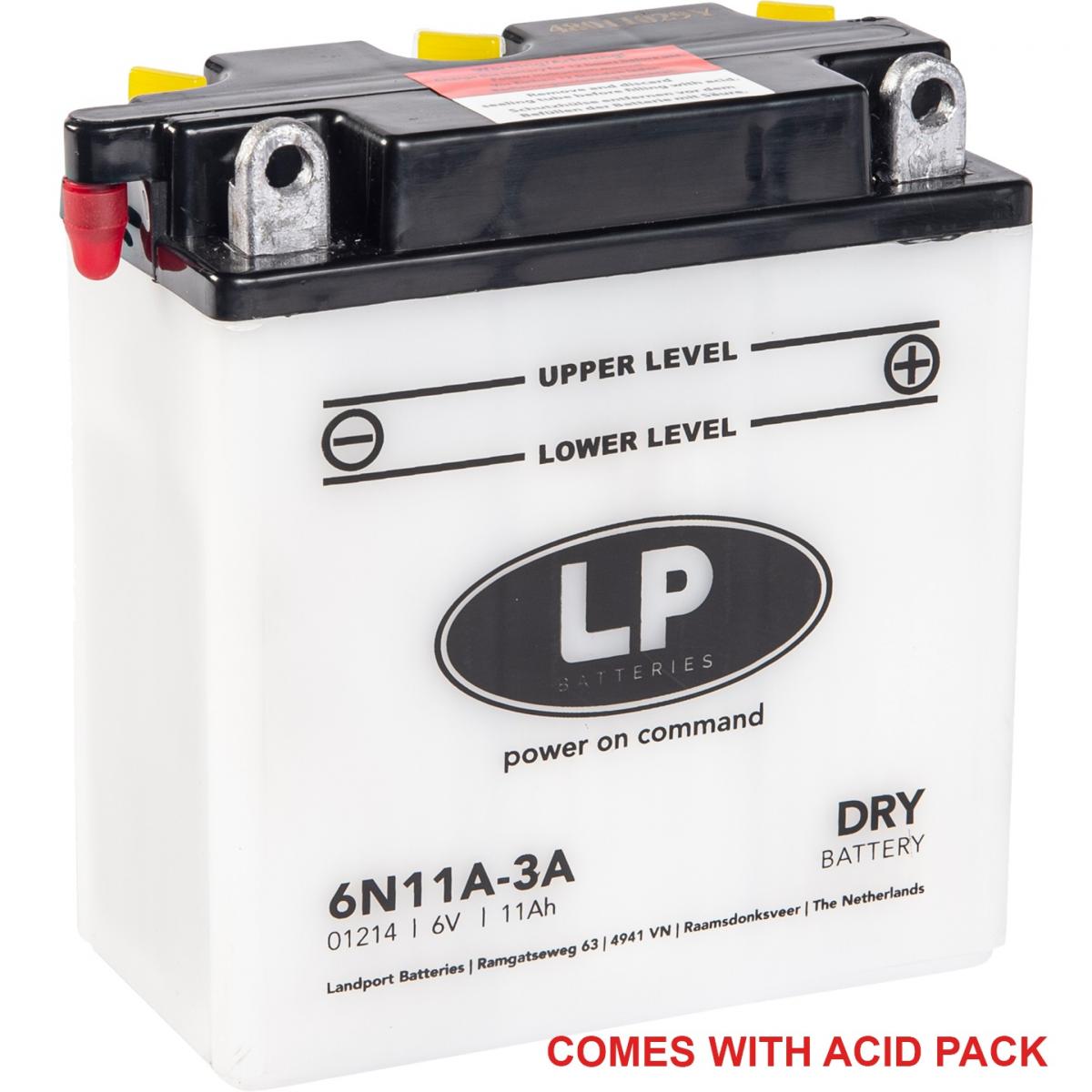 BATTERY 6N11A-3A 6V 11AH