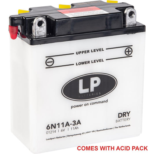 BATTERY 6N11A-3A 6V 11AH