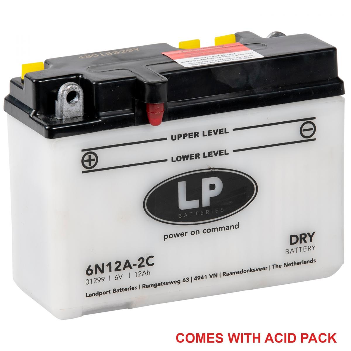 BATTERY 6N12A-2C 6V 12Ah