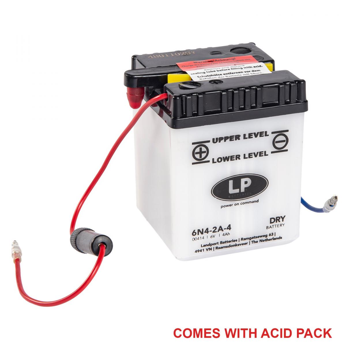 BATTERY 6N4-2A-4 6V 4Ah