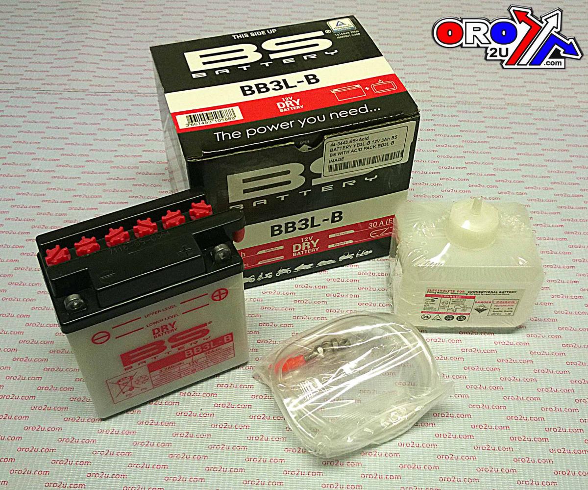 BATTERY YB3L-B 12V 3Ah, BB3L-B