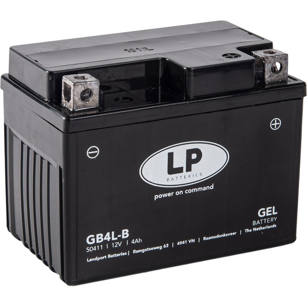 BATTERY LB4L-B 12V 4Ah 50411, GB4L-B, (SAME AS YB4L-B)