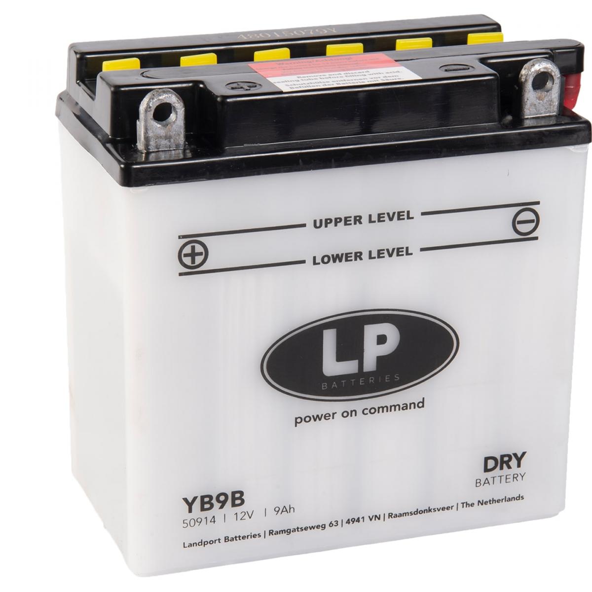BATTERY YB9B 12V 9Ah, 50914, 12N9-4B-1