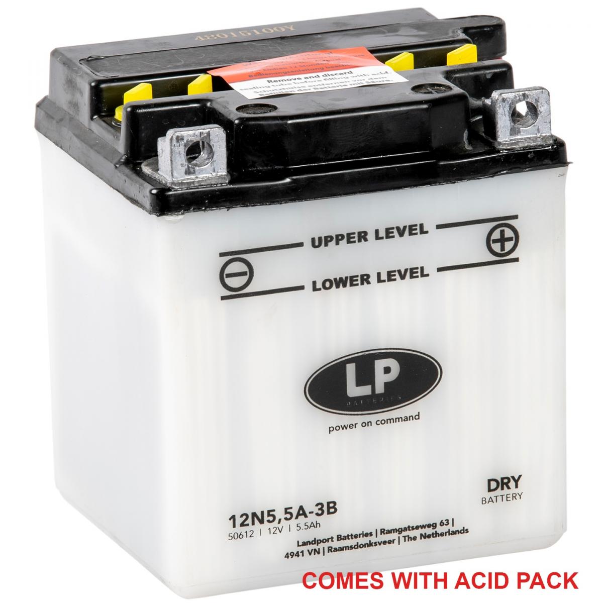 BATTERY 12N5,5A-3B 12V, 5.5Ah, 50612