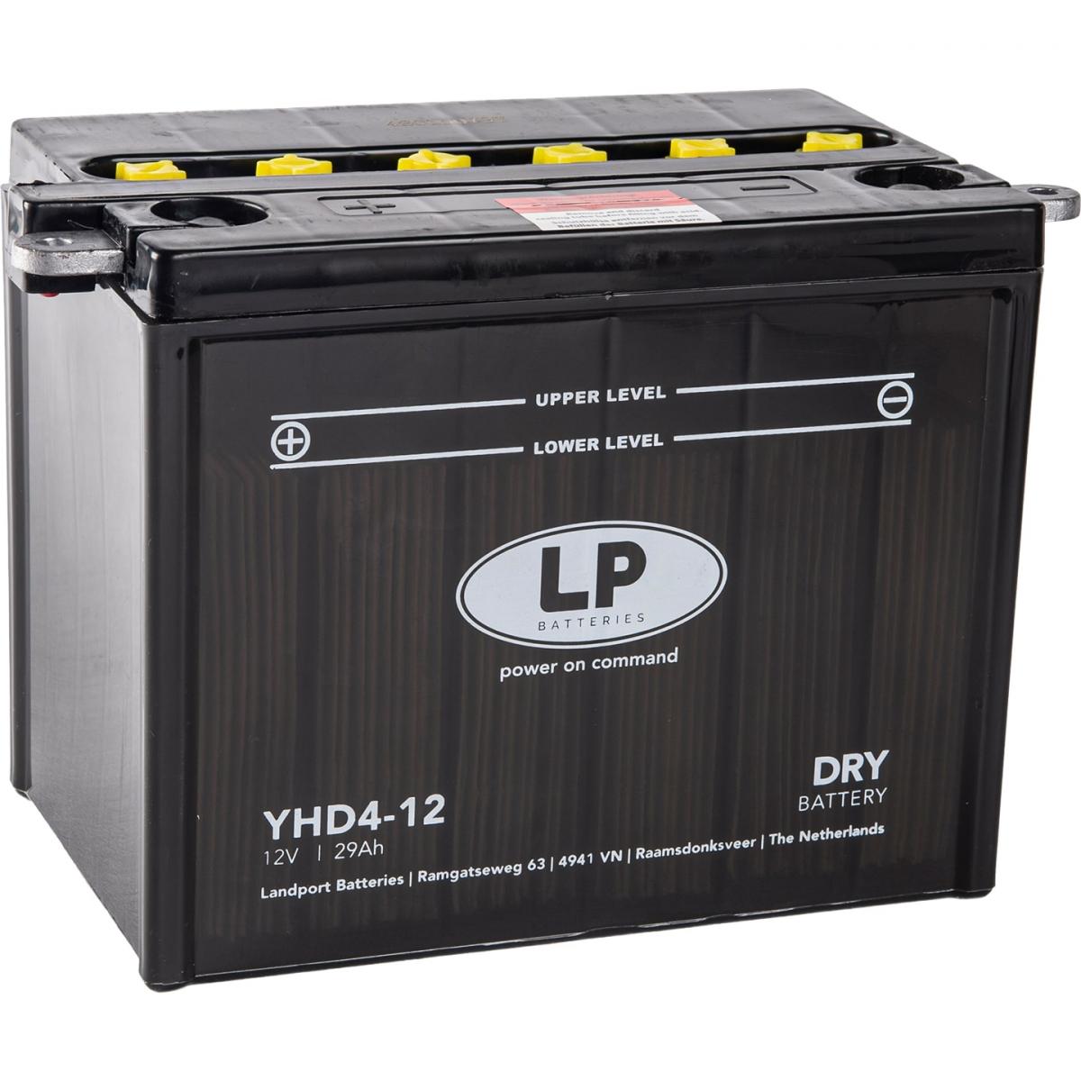 BATTERY YHD4-12 12V 28Ah, 53236 HARLEY DAVIDSON