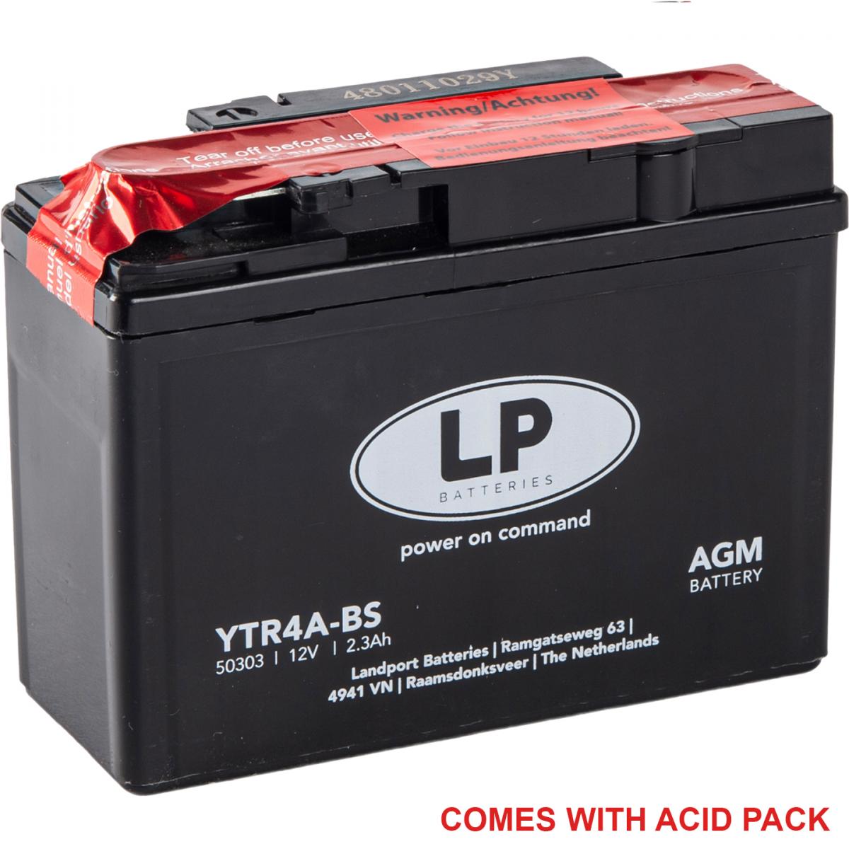 BATTERY LTR4A-BS 12V 2.3Ah, MAINTENANCE FREE