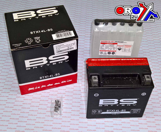 BATTERY YTX14L-BS 12V, BS Maintenance Free, BTX14L-BS