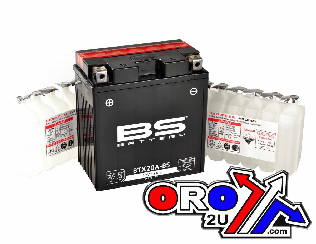 BATTERY YTZ20A-BS 12V, Maintenance Free BTX20A-BS