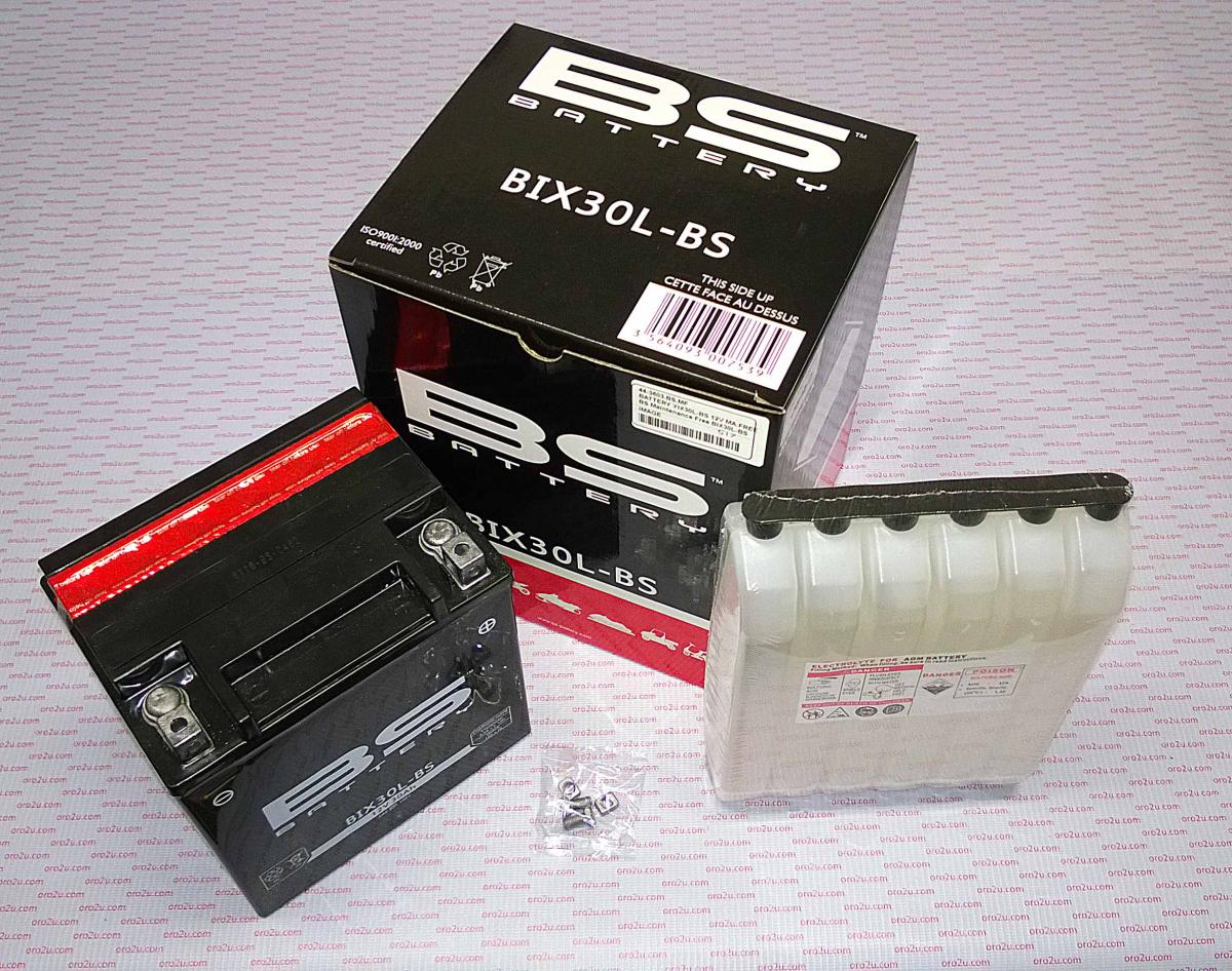 BATTERY YIX30L-BS 12V, Maintenance Free BIX30L-BS