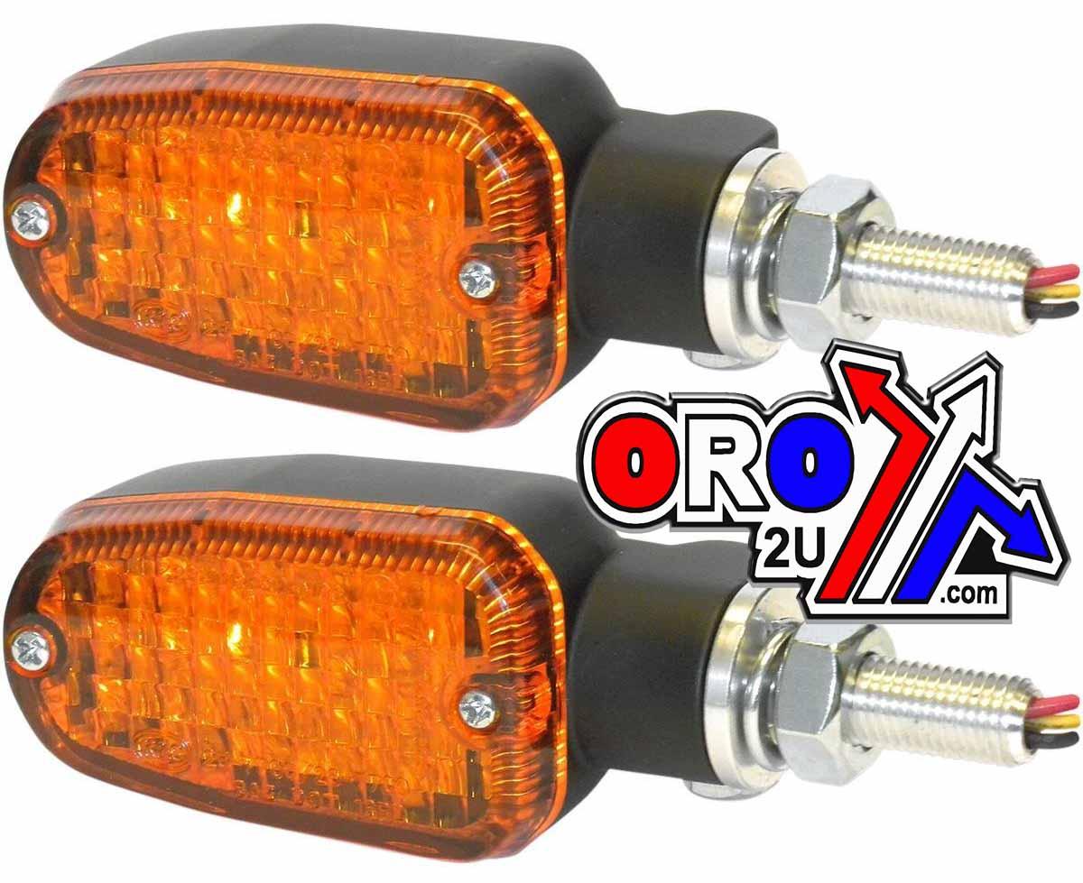 UNIVERSAL INDICATORS ALUMINUM BLACK, LED, E MARKED, 3 WIRE