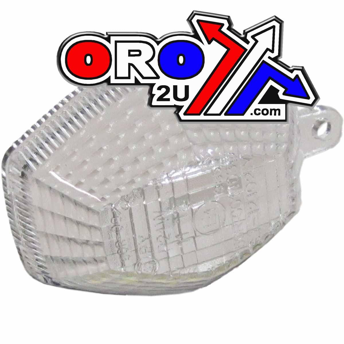 CLEAR INDICATOR LENS SUZUKI GSF, GSXR, V-STROM, SV. FRONT RIGHT AND REAR LEFT
