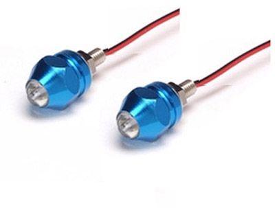 LIGHTS IN BOLT LED FLASHING RED & BLUE, BLUE BODY
