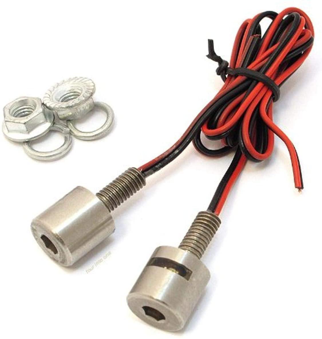 LED MINI BOLT-ON LIGHT, WHITE BULB, 14X28mm, M6 THREAD