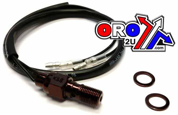 HYDRAULIC BRAKE SWITCH 3/8" x 24, American MC (BLACK)