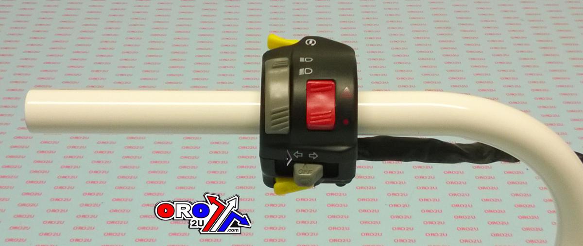 UNIVERSAL LH HANDLEBAR SWITCH HORN/HAZARD/STARTER/DIP BEAM/TURN SIGNAL