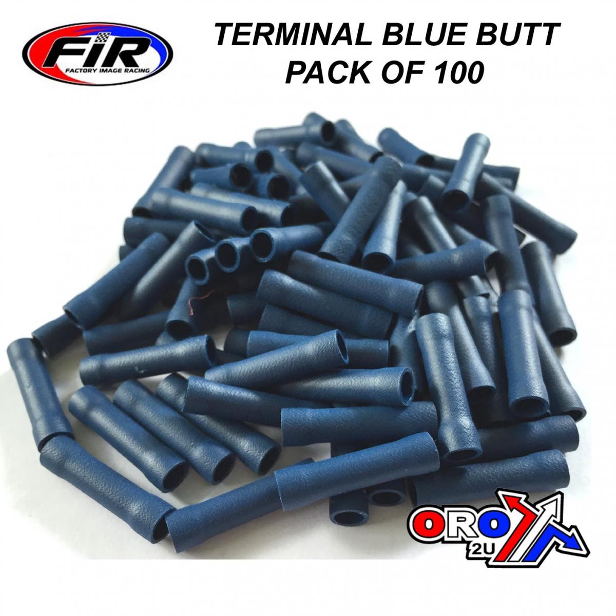 Crimp Butt Connectors Pack/100 (Blue).