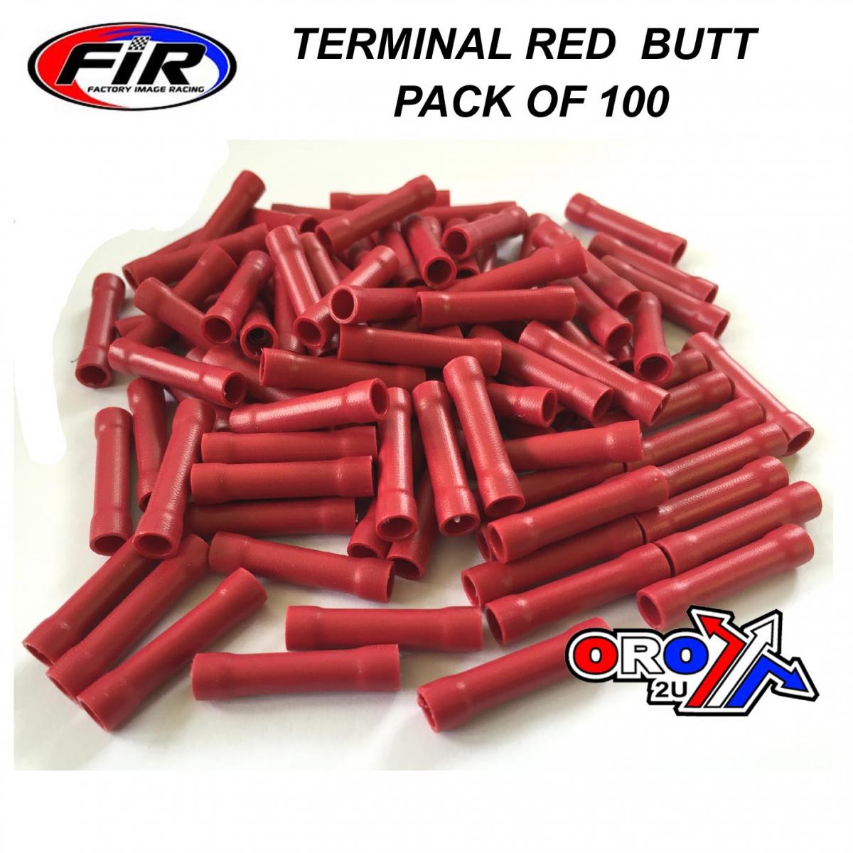 Crimp Butt Connectors Pack/100 (Red).