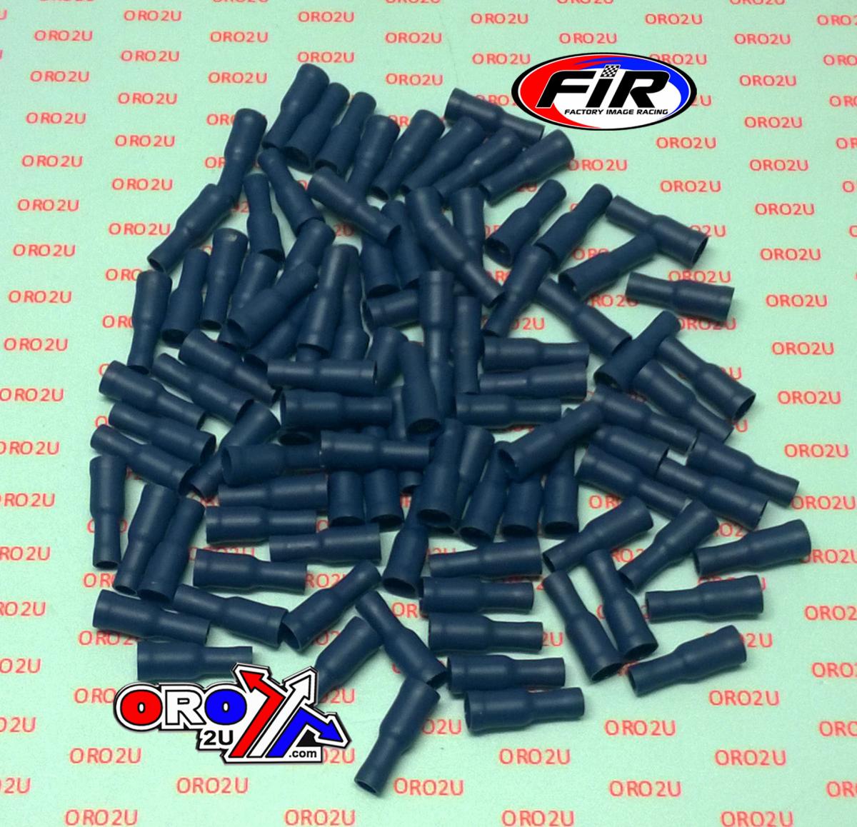 BLUE FEMALE BULLET CONNECTORS, PACK / 100