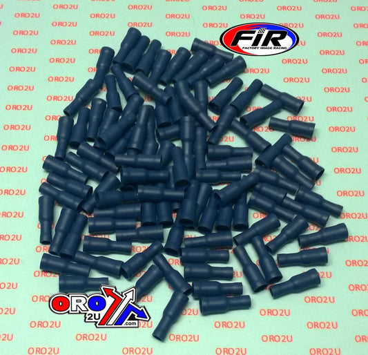 BLUE FEMALE BULLET CONNECTORS, PACK / 100