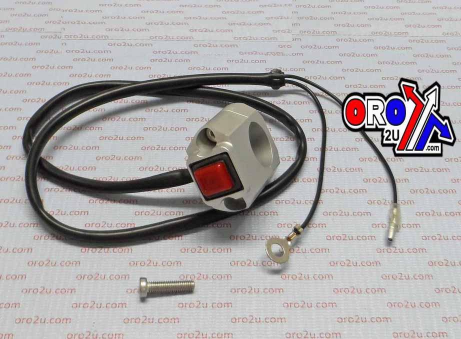 KILL SWITCH BUTTON, ALUMINIUM BODY CNC machined from billet aluminum