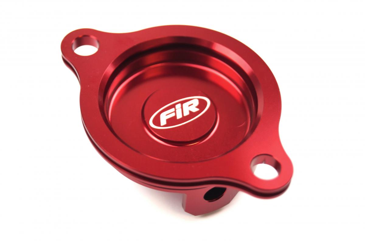 OIL FILTER COVER RED ALLOY HONDA CRF250R 2010-2017