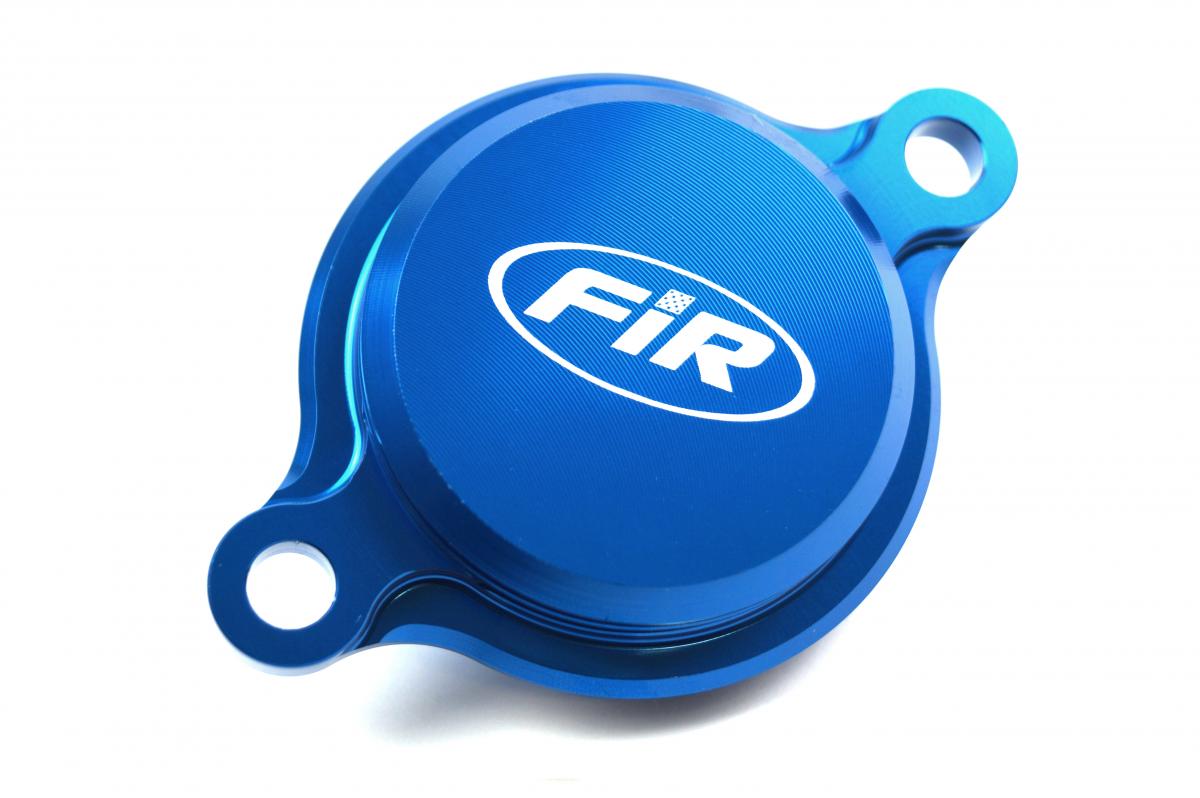 OIL FILTER COVER BLUE ALLOY YAMAHA YZ250F 14-23, YZ450F 10-22, WR250/450F 15>
