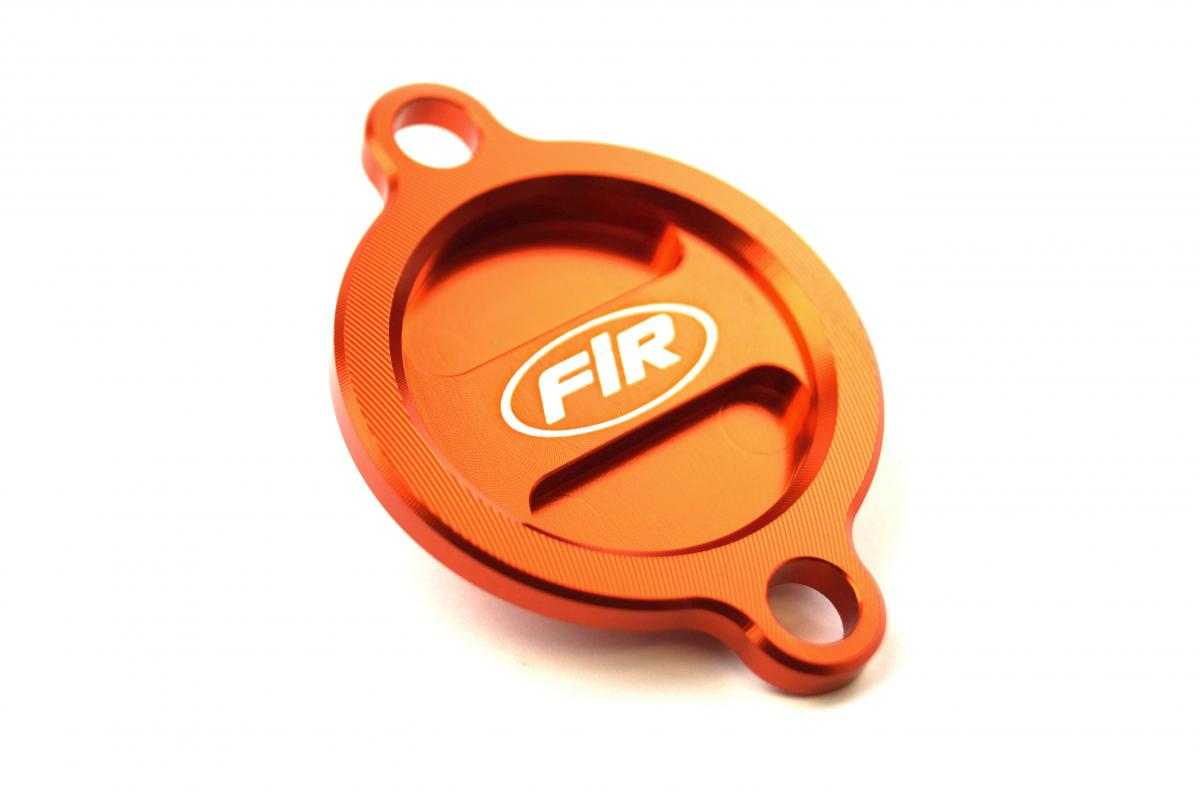 OIL FILTER COVER ORANGE ALLOY KTM SX-F250 14-15, 350 11-15, 540 09-12