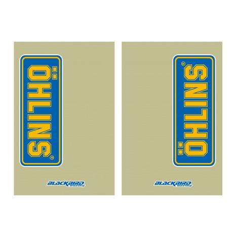 FORK DECAL SET CLEAR OHLINS